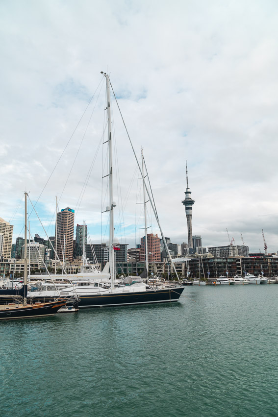 Auckland Skyline Hafen